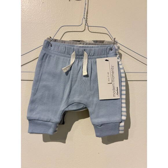 NWT Gerber Modern Moments 4-Count Blue Leggings - Newborn (NB) - Picture 1 of 3